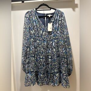 Ted Baker Mosaic Blue Mini Dress